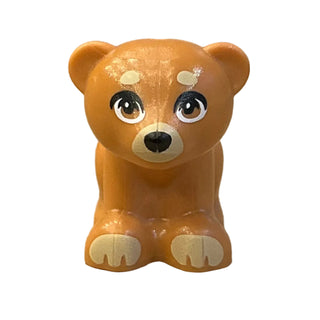 Bear, Mini Doll Style, Baby Cub, Sitting with Black Nose, 14732pb06 - LEGO® Friends Animal