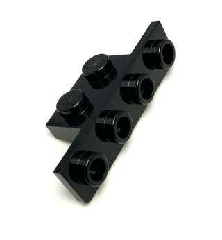 Bracket 1x2 - 1x4 with Two Rounded Corners at the Bottom, Part# 28802 Part LEGO® Black  