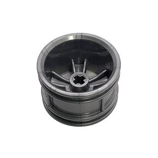 Wheel 30.4mm D. x 20mm with No Pin Holes and 5 Large Spokes, Part# 42716 Part LEGO® Flat Silver