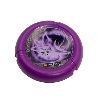 Throwing Disk with Throwbot Electro / Slizer Energy 6 Pips, Logo, and Robot Fighting Electrical Creature Pattern, Part# 32171pb053