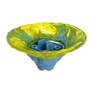 Tornado of Spinjitzu Wide with Marbled Trans-Yellow Top Pattern, Part# 69784pb01