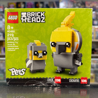 BrickHeadz: Pets: Cockatiel & Chick, 40481 Building Kit LEGO®