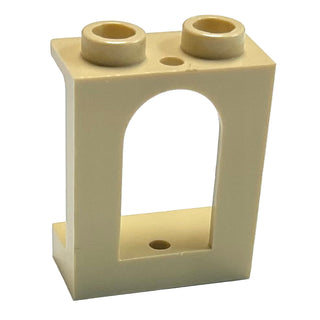 Window 1 x 2 x 2 Castle, Part# 90195 Part LEGO® Tan