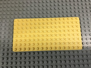 8x16 Lego® Baseplate (3865) Part LEGO® Light Yellow  