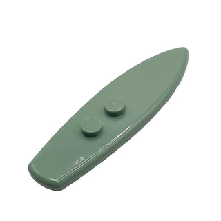 Minifigure, Utensil Surfboard Standard, Part# 90397 Part LEGO® Sand Green