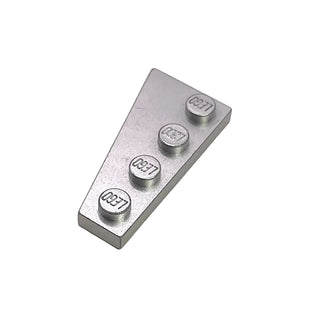 Wedge, Plate 4 x 2 Right, Part# 41769 41769 LEGO® Metallic Silver