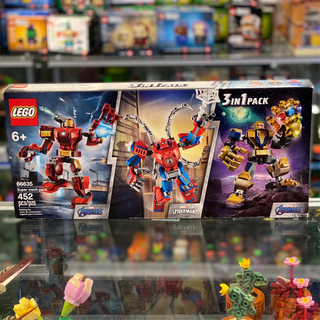 Super Heroes Bundle Pack, Avengers and Spider-Man, 3 in 1 Pack (Sets 76140, 76141, and 76146) - Super mech pack, 66635 Building Kit LEGO® New Sealed