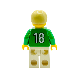 Soccer Player - Green and White Team, soc059 Minifigure LEGO®