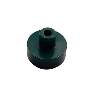 Tile Round 1x1 with Bar and Pin Holder, Part# 20482 Part LEGO® Dark Green