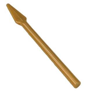 Minifigure Weapon, Pike/Spear Handle with Flat End, Part# 93789 Part LEGO® Pearl Gold