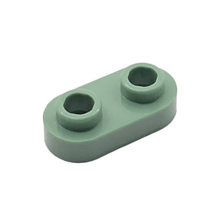 Plate, Round 1x2 with Open Studs, Part# 35480 Part LEGO® Sand Green