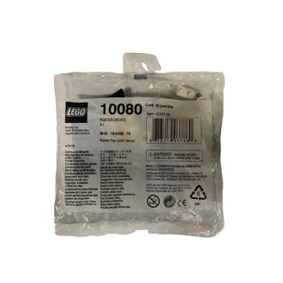 LEGO set 10080 in clear polybag with handle, containing 33 pieces and instruction label.