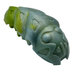 Bionicle Rahkshi Kraata Stage 2 with Marbled Pattern, Part# kraata2 Part LEGO® Pearl Sand Green (Metallic Green Tail)