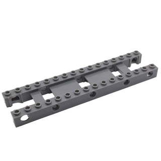 Technic, Brick 4x16 (Conveyor Belt Frame), Part# 92715 Part LEGO® Dark Bluish Gray Very Good