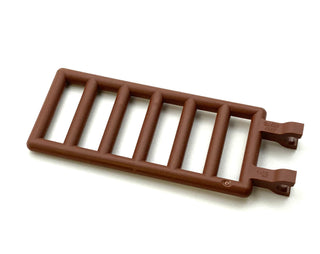 Bar, Ladder 7x3 with Two Clips, Part# 6020 Part LEGO® Reddish Brown  