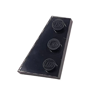 Wedge, Plate 3 x 2 Left, Part# 43723 Part LEGO® Black