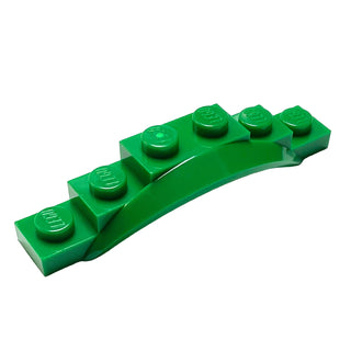 Vehicle, Mudguard 1 1/2 x 6 x 1 with Arch, Part# 62361 Part LEGO® Green