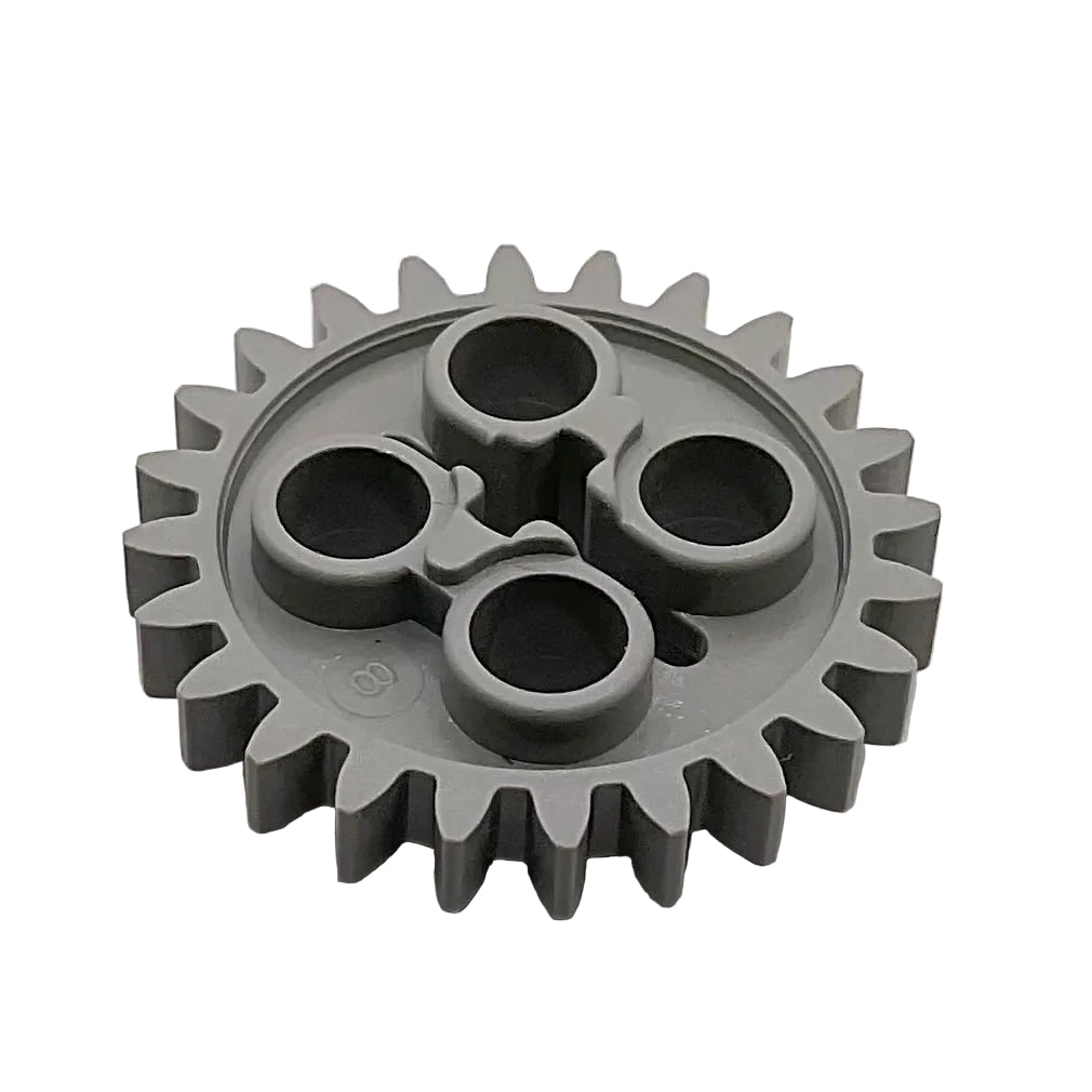 Technic, Gear 24 Tooth with 1 Axle Hole, Part#3648 Light Gray