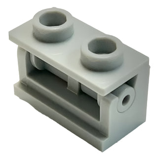 Hinge Brick 1 x 2 with Light Bluish Gray Top Plate (3937 / 3938), Part# 3937c08 Part LEGO® Light Bluish Gray