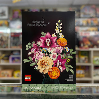 Pretty Pink Flower Bouquet, 10342 - LEGO® Botanicals Set Building Kit LEGO®