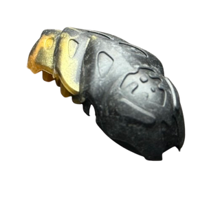 Bionicle Rahkshi Kraata Stage 1 with Marbled Pattern, Part# kraata1 Part LEGO® Black Head (Pearl Gold Tail)