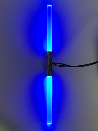 Double Bladed LED Light-Up Lightsaber, Battery Operated, LSBD Custom Parts United Brick Co® Blue