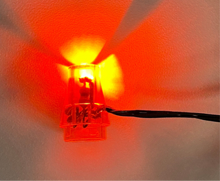 1x1 LED Light-Up Cone, DIY System, Reconnectable, LCON-LA Custom Parts United Brick Co® Orange