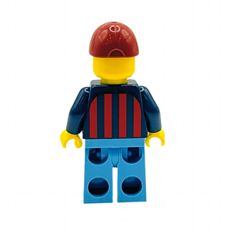 Soccer Fan - FC Barcelona w/ Sand Blue Legs, soc144 Minifigure LEGO®