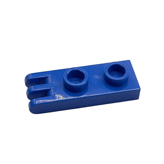Hinge Plate 1 x 2 with 3 Fingers on End - Hollow Studs, Part# 4275b Part LEGO® Blue