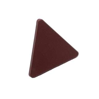 Road Sign 2 x 2 Triangle with Open O Clip, Part# 65676 Part LEGO® Reddish Brown