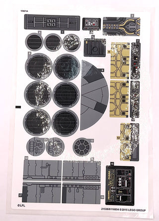 Sticker Sheet for Set Millennium Falcon, North American Version, 75105 - (21538/6116854), Part# 75105stk01b Part LEGO®