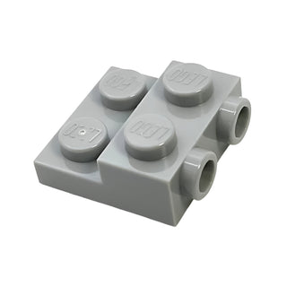 Plate, Modified 2x2x2/3 with 2 Studs on Side, Part# 99206 Part LEGO® Light Bluish Gray