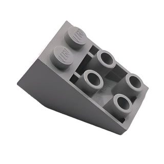 Slope, Inverted 33 3x2 with Flat Bottom Pin without Connections Between Studs, Part# 3747a Part LEGO® Light Gray