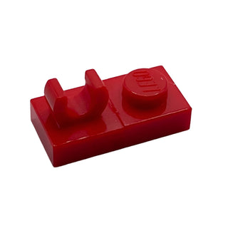 Plate, Modified 1x2 with Open O Clip on Top, Part# 44861 Part LEGO® Red