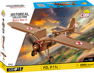 COBI PZL P.11c Fighter Plane : Set #5742 Cobi Kit Cobi Toys