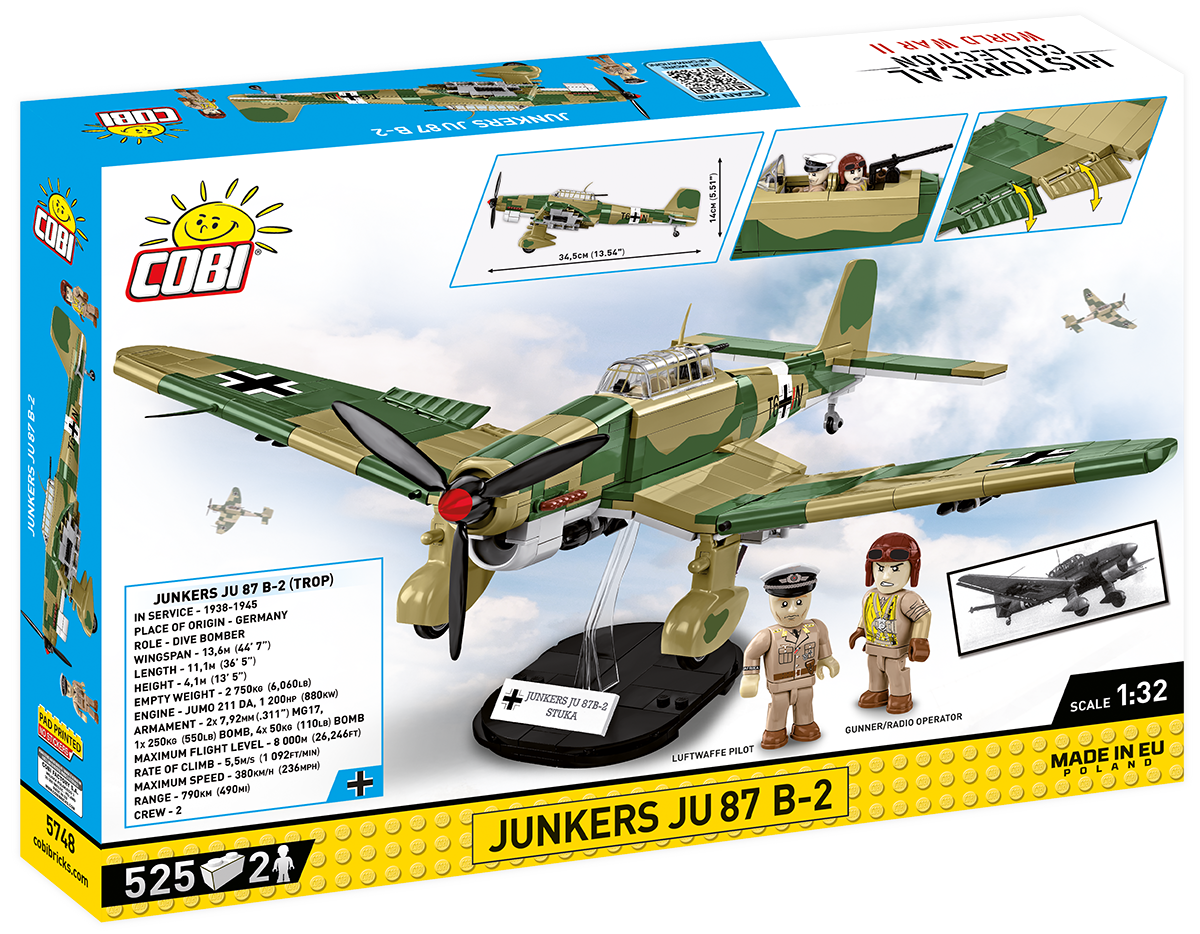 COBI Junkers JU 87 B-2 Dive Bomber : Set #5748 – United Brick Co® COBI Junkers JU 87 B-2 Dive Bomber : Set #5748 – United Brick Co®