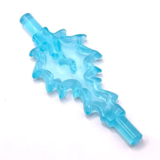 Power Burst, Bolt Large with Bar Ends, Part# 35032b Part LEGO® Trans-Light Blue