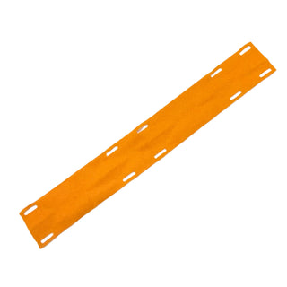 Cloth Rectangle 31 x 4 1/2 with 10 Rectangular Holes, Part# 94318 Part LEGO® Orange Very Good