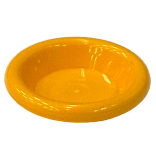 Minifigure, Utensil Dish 3 x 3, Part# 6256 Part LEGO® Bright Light Orange