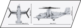 COBI Bell Boeing V-22 Osprey Tiltrotar Aircraft: Set #5836 Cobi Kit Cobi Toys