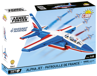COBI Alpha Jet - Patrouille de France Attack Jet: Set #5841 Cobi Kit Cobi Toys