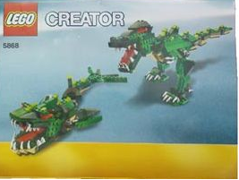 5868-Ferocious Creatures - INSTRUCTIONS ONLY Instructions LEGO® Slightly Used Book 2