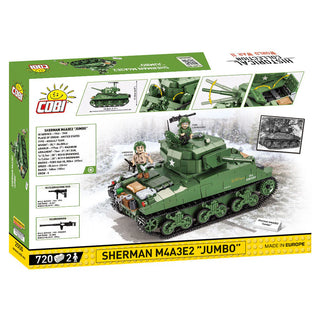 Sherman M4A3E2 "Jumbo" Tank, WWII: COBI Set #2550 Building Kit Cobi Toys