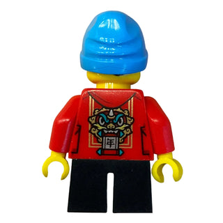 Child - Red Tang Jacket with Hood, hol223 - LEGO® Holiday & Event Minifigure