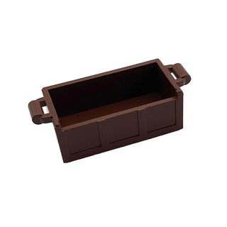 Container, Treasure Chest Bottom with No Slots in Back, Part# 4738b Part LEGO® Brown