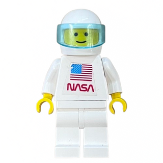 Shuttle Astronaut with NASA Sticker on Torso, sp065 - LEGO® Town Minifigure