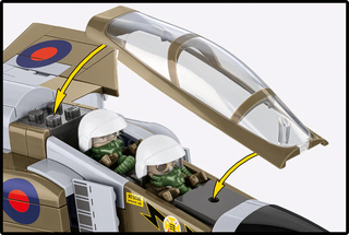 F-4M Phantom II (FGR.2) Jet Fighter: COBI Set #5908 Building Kit Cobi Toys