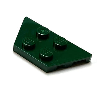 Wedge, Plate 2 x 4, Part# 51739 Part LEGO® Dark Green  