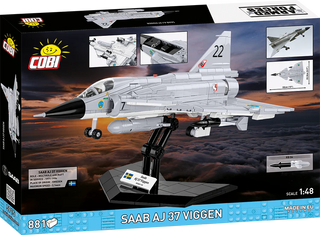 SAAB AJ 37 Viggen Jet Fighter: COBI Set #5915 Building Kit Cobi Toys