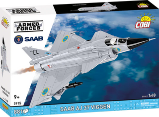 SAAB AJ 37 Viggen Jet Fighter: COBI Set #5915 Building Kit Cobi Toys